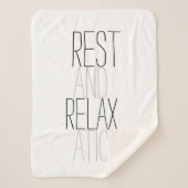 Couverture Sherpa Repos et détente inspirés par Rae Dunn (Devant)