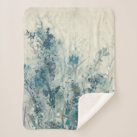 Couverture Sherpa Ressort bleu (Devant)