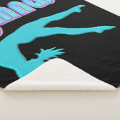 Couverture Sherpa Ressort de gymnastique Départ Turquoise (3/4)