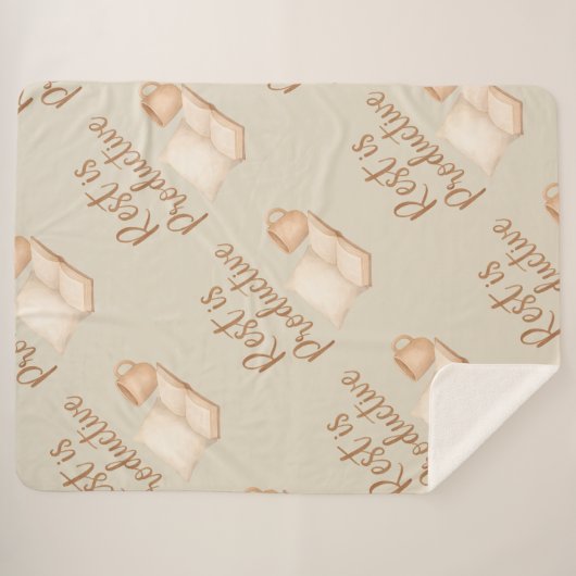 Couverture Sherpa Rest is Productive  (Devant (Horizontal))