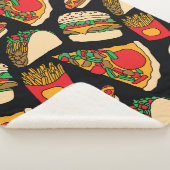 Couverture Sherpa restauration rapide pizza hamburger hotdog frites (3/4)