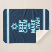 Couverture Sherpa Restez Calme Et Faites De L'Aliyah (Devant (Horizontal))