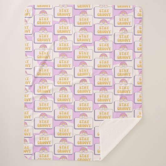 Couverture Sherpa Restez Groovy (Devant)