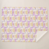 Couverture Sherpa Restez Groovy (Devant (Horizontal))