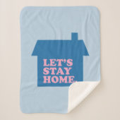 Couverture Sherpa Restons à la maison Bleu (Devant)