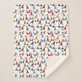 Couverture Sherpa Retro Classic Elf Gnomes Noël (Devant)