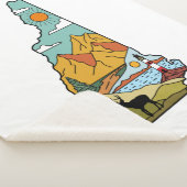 Couverture Sherpa Retro Concord New Hampshire White Mountain (3/4)
