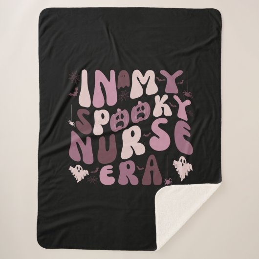 Couverture Sherpa Retro Dans Mon Époque Éffrayante D'Infirmière Hall (Devant)