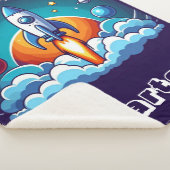 Couverture Sherpa Retro, fusée spatiale (3/4)