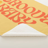 Couverture Sherpa Retro les années 70 moutarde Orange Hippie Super b (3/4)