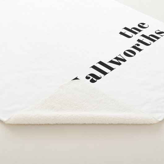 Couverture Sherpa Rétro Moderne Nom minimum ou Modèle d'entreprise (3/4)