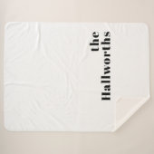 Couverture Sherpa Rétro Moderne Nom minimum ou Modèle d'entreprise (Devant (Horizontal))