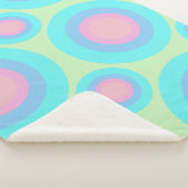 Couverture Sherpa Rétro motif géométrique (3/4)