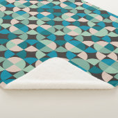 Couverture Sherpa Rétro motif vintage des années 60 (3/4)