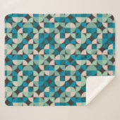 Couverture Sherpa Rétro motif vintage des années 60 (Devant (Horizontal))