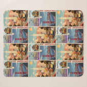 Couverture Sherpa Retro San Francisco Patchwork (Devant (Horizontal))
