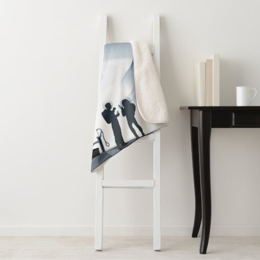 Couverture Sherpa Retro Space Travel Poster-Nwarf Planet Ceres. (En situation)