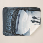 Couverture Sherpa Retro Space Travel Poster-Nwarf Planet Ceres. (Devant (Horizontal))