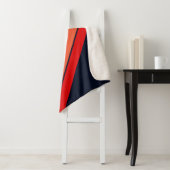 Couverture Sherpa Retro Stripes Lignes élégantes les années 70 80s D (En situation)