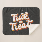 Couverture Sherpa Retro Trick ou Treat (Devant (Horizontal))