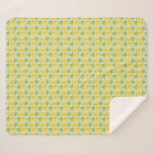 Couverture Sherpa Rétros ananas (Devant (Horizontal))