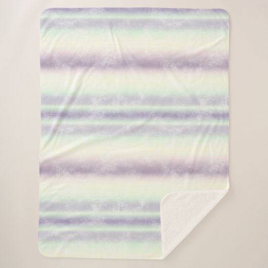 Couverture Sherpa Rêve de licorne blanc violet (Devant)