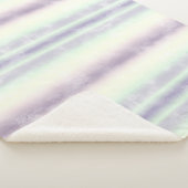 Couverture Sherpa Rêve de licorne blanc violet (3/4)