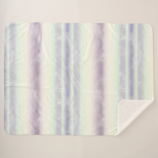 Couverture Sherpa Rêve de licorne blanc violet (Devant (Horizontal))