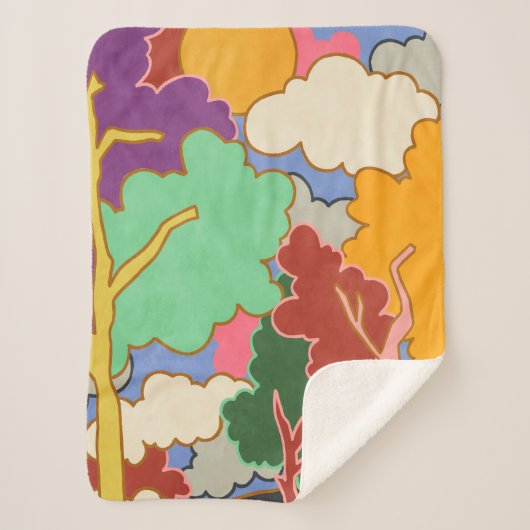 Couverture Sherpa Rêves nuageux (Devant)