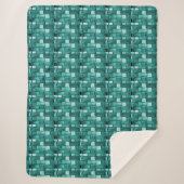 Couverture Sherpa Revêtement vert cool (Devant)