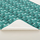 Couverture Sherpa Revêtement vert cool (3/4)