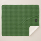 Couverture Sherpa Revêtement vert de la forêt - Ajouter les initiale (Devant (Horizontal))