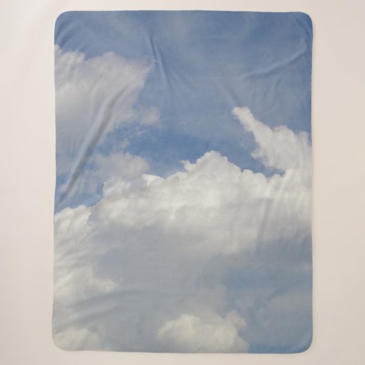 Couverture Sherpa Rêveuse Nuageuse (Devant)