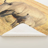 Couverture Sherpa rhinocéros mignons en afrique (3/4)