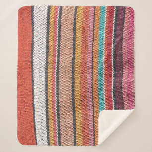 Couverture Sherpa Richesse du tapis : Textures mexicaines péruvienne