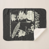 Couverture Sherpa RICK ET MORTY™ | Dimension C-137 (Devant (Horizontal))