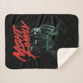 Couverture Sherpa RICK ET MORTY™ | Famille de nuit (Devant (Horizontal))