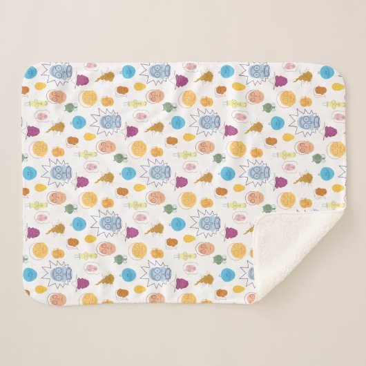 Couverture Sherpa RICK ET MORTY™ | Get Schwifty (Devant (Horizontal))