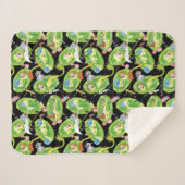 Couverture Sherpa RICK ET MORTY™ | Motif de portails en panne (Devant (Horizontal))