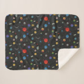 Couverture Sherpa RICK ET MORTY™ | Motif spatial (Devant (Horizontal))