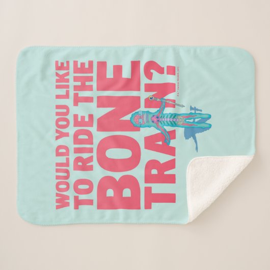 Couverture Sherpa RICK ET MORTY™ | Parc anatomique - Train osseux (Devant (Horizontal))