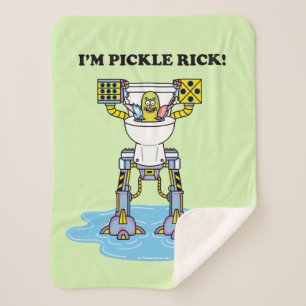 Couverture Sherpa RICK ET MORTY™ Pickle Rick Toilet Mech