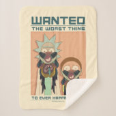 Couverture Sherpa RICK ET MORTY™ | Poster Recherché Glorzo (Devant)