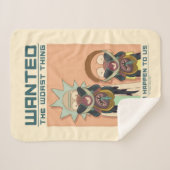 Couverture Sherpa RICK ET MORTY™ | Poster Recherché Glorzo (Devant (Horizontal))