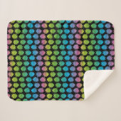 Couverture Sherpa RICK ET MORTY™ | Rainbow Rick Head motif (Devant (Horizontal))