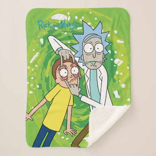 Couverture Sherpa RICK ET MORTY™ | Regardez Ça (Devant)