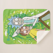 Couverture Sherpa RICK ET MORTY™ | Regardez Ça (Devant (Horizontal))