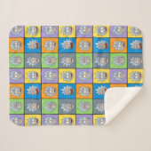 Couverture Sherpa RICK ET MORTY™ | Rick's Moods (Devant (Horizontal))