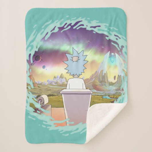 Couverture Sherpa RICK ET MORTY™ | Rick's Private Place (Devant)
