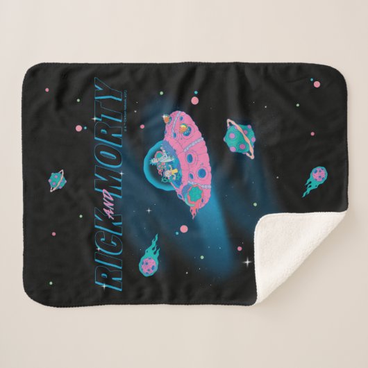 Couverture Sherpa RICK ET MORTY™ | Voyager dans l'espace (Devant (Horizontal))